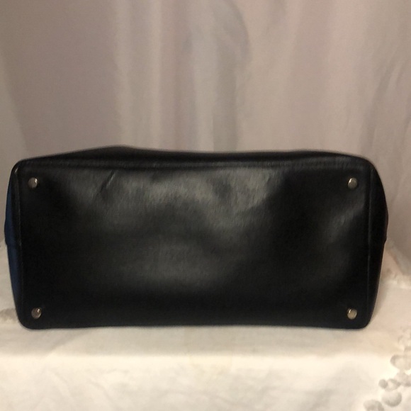 KATE SPADE MYA black 100% Cow Leather Reversible black/animal print tote bag. - Picture 7 of 16